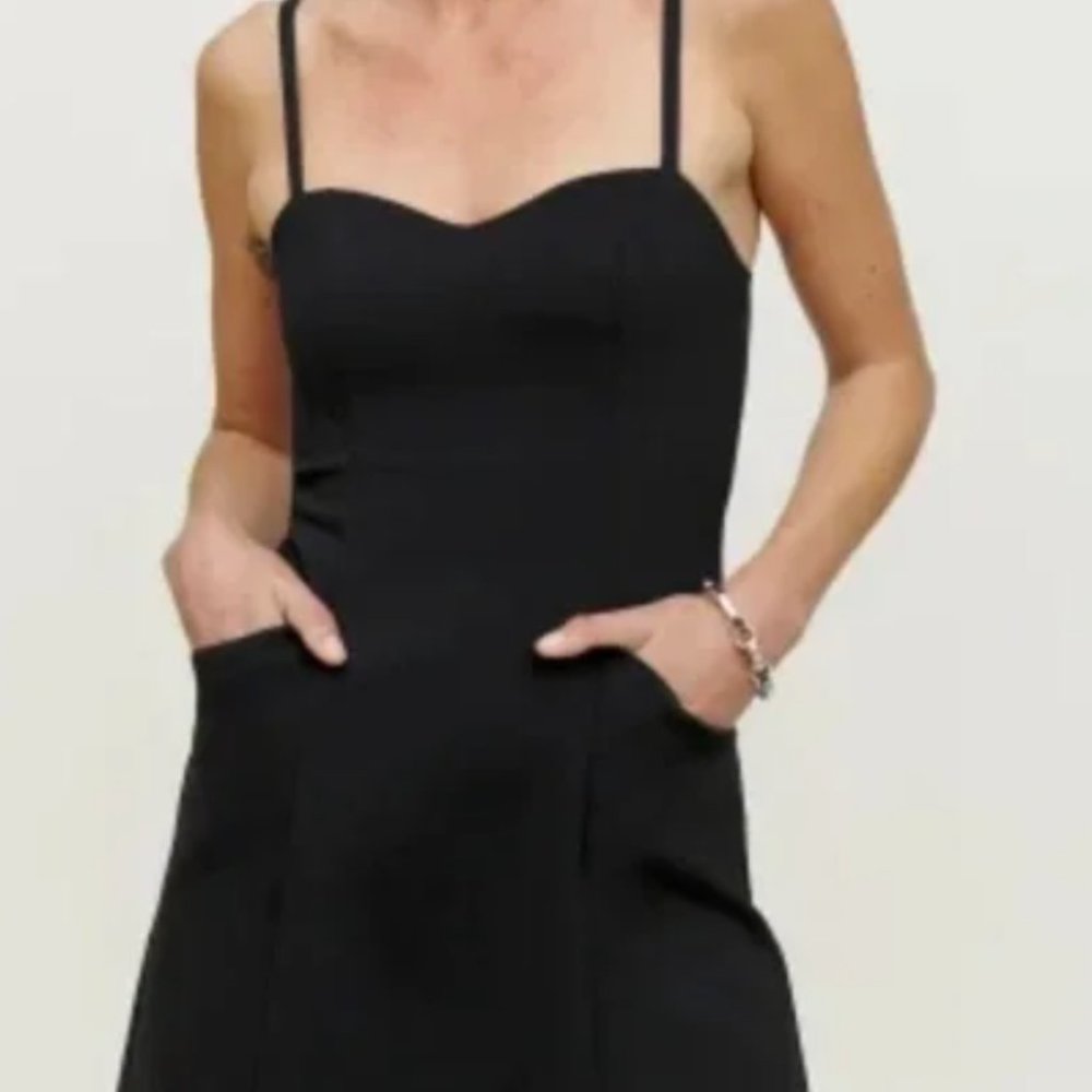 Reformation Henderson Knit Dress in Black - Small